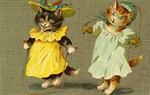 Skips: Kittens skipping by g h Thompson