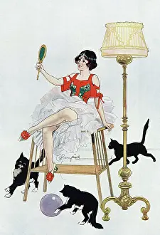 Edmund Blampied (iln): Kitty by Edmund Blampied
