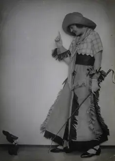 Kunz: Kitty Hoffman in a cowboy costume