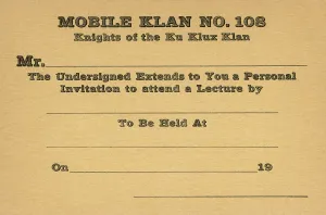 Popularity: KKK INVITATION