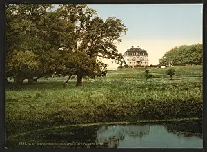 Klampenborg: Klampenborg Hermitage, with view of park, Copenhagen, Denmar