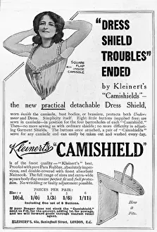 Apr18: Kleinart's Camishield dress shields advertisement