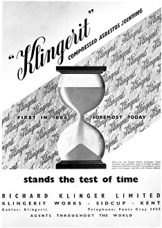 Klinger: Klingerit Compressed Asbestos Joints & Gaskets 1954