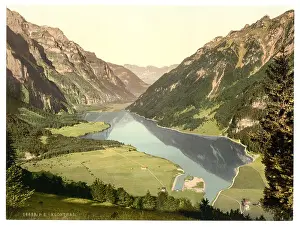 Glarus: Klonthal Lake, general view, Glarus, Switzerland