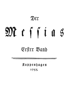 Klopstock: Klopstock, Friedrich Gottlieb, 2.7.1724 - 14.3.1803