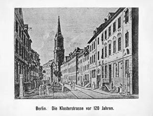 Klosterstraße: Klosterstrasse in Berlin, around 1850