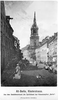 Pulley: Klosterstrasse in Berlin, around 1860