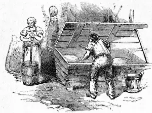 Kneading: The Kneading-Trough for making bread