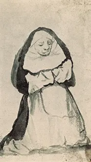 Ascribed: Kneeled Nun praying