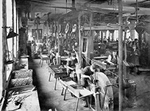 Knives: Knife factory in Germany, 1930