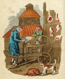 Sharpening: KNIFE-GRINDER AT BUTCHER