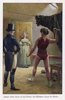Throwers: KNIFE THROWER/CIRCA 1880