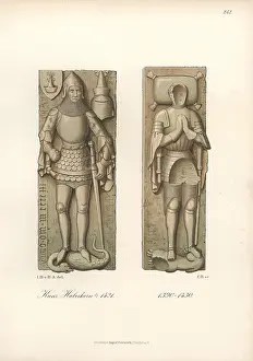 1421: Knight in armor from the 15th century with