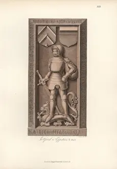 1437: Knight in armor from the 15th century with