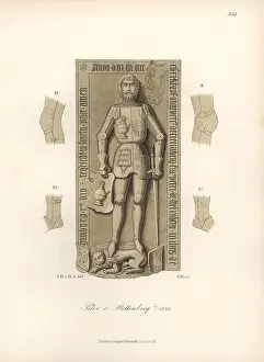 1441: Knight in armour from the 15th century with
