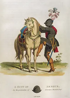 Ins. Of Civil Engineers: A knight in armour mounts his horse