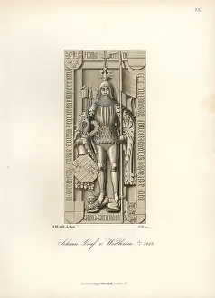 Wertheim: Knight in battle armor from the 14th century