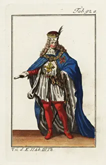 Christoph Weigel: Knight of the Order of Constantine in ceremonial robes