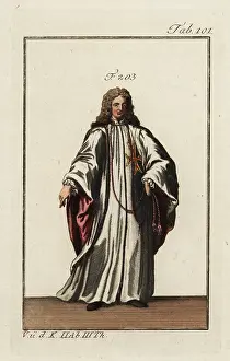 Christoph Weigel: Knight of the Order of Saint Stephen in ceremonial robes