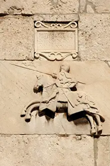 Townhall: Knight with shield and spear. Pula. Croatia