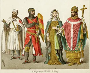 Cloaks: Knight Templar, knight and Bishop