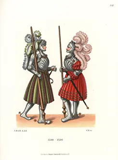 Hefner Altenecks: Knights in full armor, first half of the 16th century