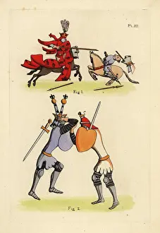 Panache: Knights in combat, 14th century