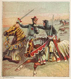 1346: KNIGHTS AT CRECY BATTLE