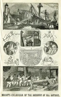 Sails: Knight's Cyclopaedia of the Industry of all Nations