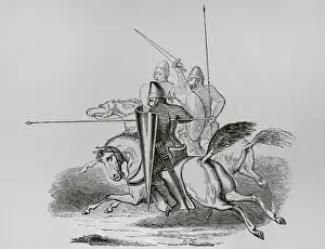 Maille: Knights and men-at-arms covered in chain mail