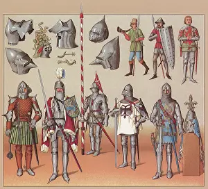 Racinet: Knights in Plate Armor