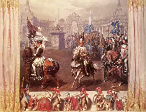 Feodorovna: Knights in Tournament, by Menzel