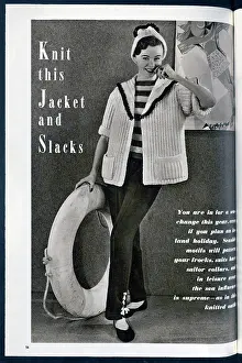 Cardigans: Knitted Jacket and Slacks
