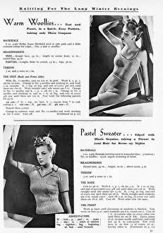 Jan20: Knitting for the long winter evenings, 1943