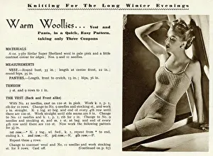 Knits: Knitting pattern 1943