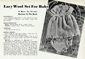 Cheaper: Knitting pattern for a baby 1941