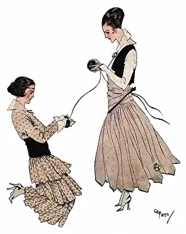 Knitters: Knitting women, WW1