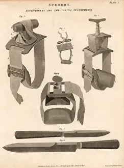 Edited: Knives and tourniquets used for amputation. The