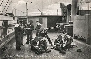 Knotting Class, Training Ship Arethusa, Greenhithe, Kent