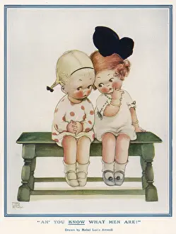 Gossiping: An you KNOW what men are by Mabel Lucie Attwell