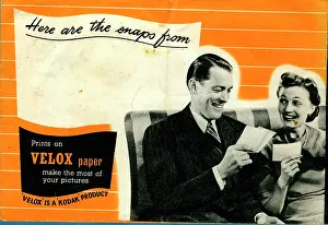 Developed: Kodak Velox photograph wallet