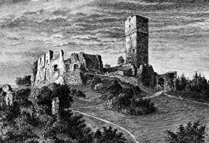 Kronberg: Koenigstein im Taunus, castle, postcard after