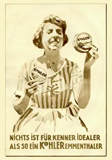 Cheese: Kohler Emmental cheese advertisement