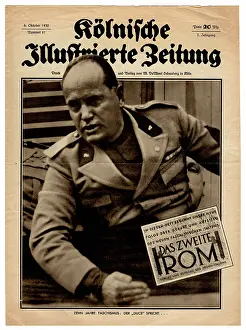 Fascist: Kolnische Illustrierte Zeitung No. 41 - Mussolini cover
