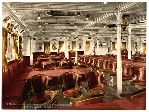 Konig: Konig Albert, dining room, first class, North German Lloyd