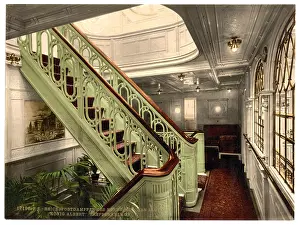 Konig: Konig Albert, staircase, North German Lloyd, Royal Mail Stea