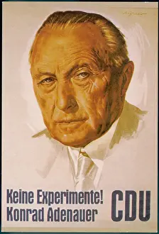 Christlich: Konrad Adenauer Campaign Poster