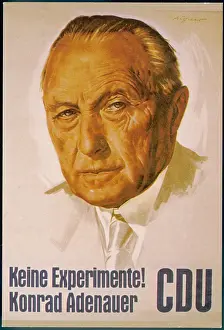 Adenauer: Konrad Adenauer Campaign Poster