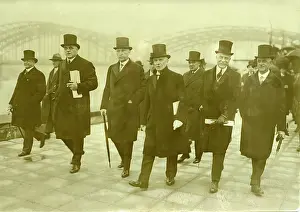 Konrad: Konrad Adenauer at the opening of the press