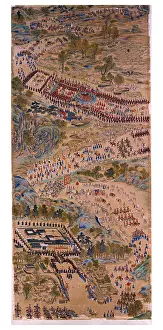 1762: Korean painting from Joseon: Procession Returning